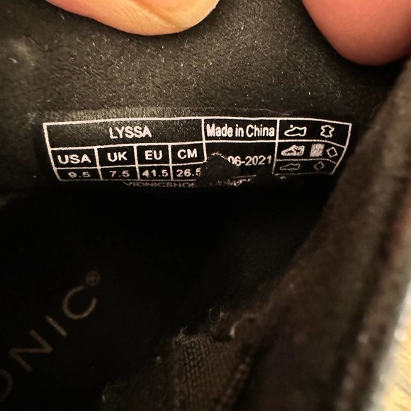 Vionic Lyssa Women's Boots Black Size 9.5 - Picture 7 of 8